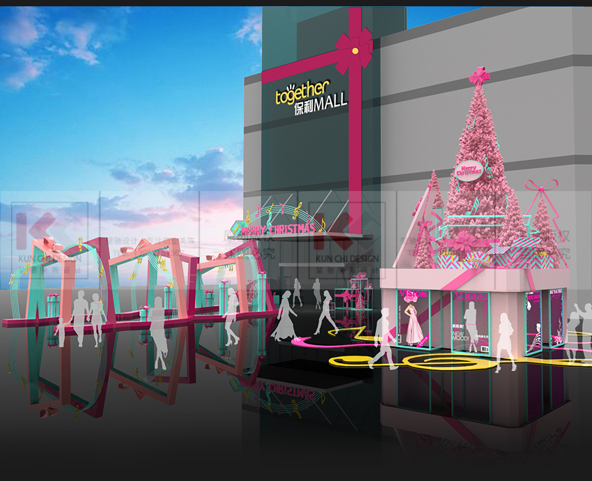 慈溪保利主題圣誕美陳——“禮樂(lè)”圣誕